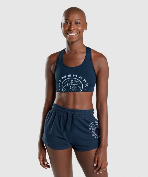Damske Športové Podprsenky Gymshark Legacy Graphic Námornícka Modrá | FD5683921